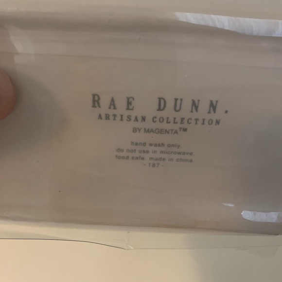 Rae Dunn pumpkin shaped topper butter dish with tray - Picture 6 of 6